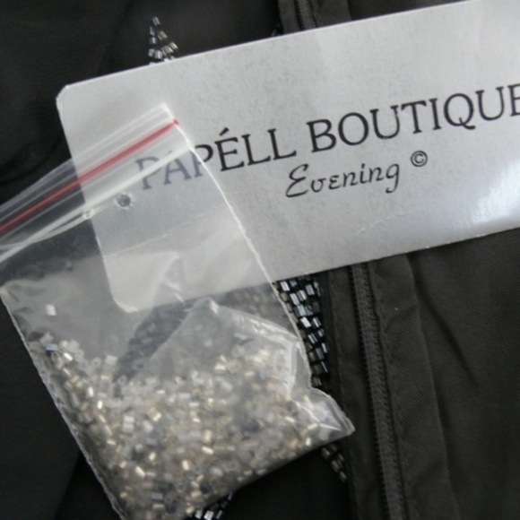 Beaded Shirt Large Black Sequin Beaded Millennium Star Y2K Top NWT NOS - Picture 3 of 8